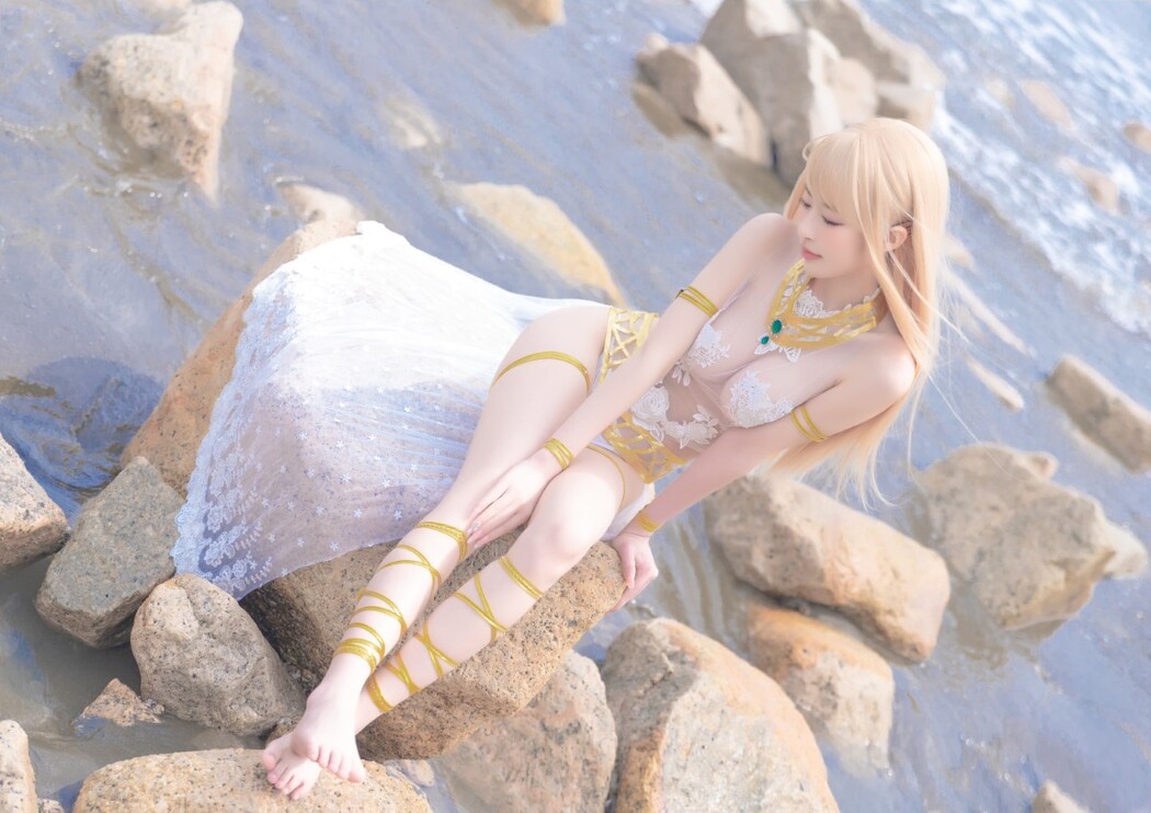 Coser@清水由乃 Vol.023 玛丽萝丝 白色泳衣