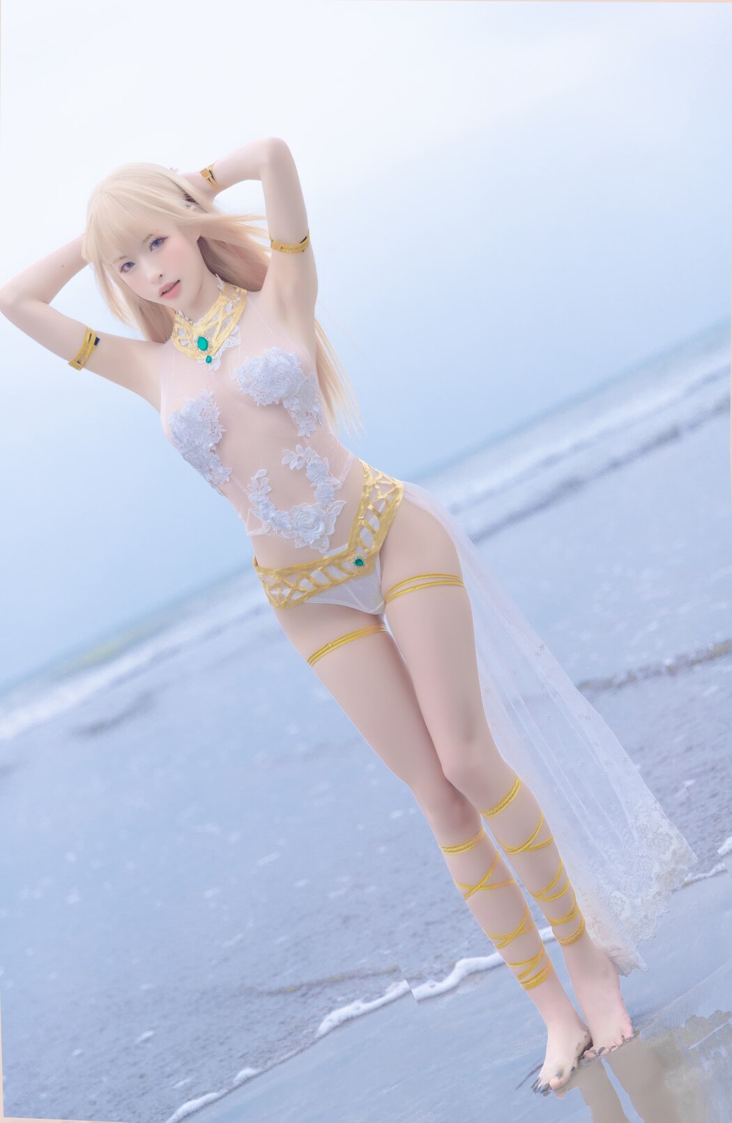 Coser@清水由乃 Vol.023 玛丽萝丝 白色泳衣