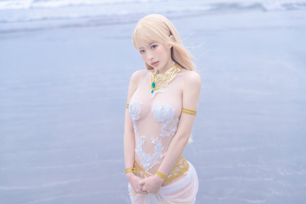 Coser@清水由乃 Vol.023 玛丽萝丝 白色泳衣