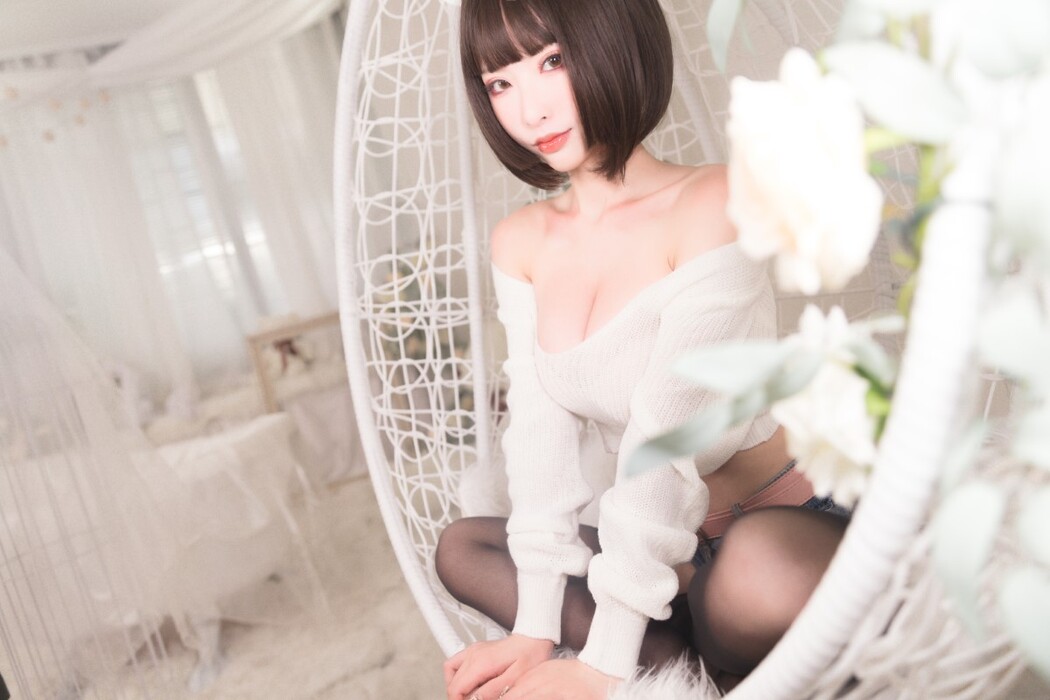 Coser@清水由乃 Vol.034 白色毛衣