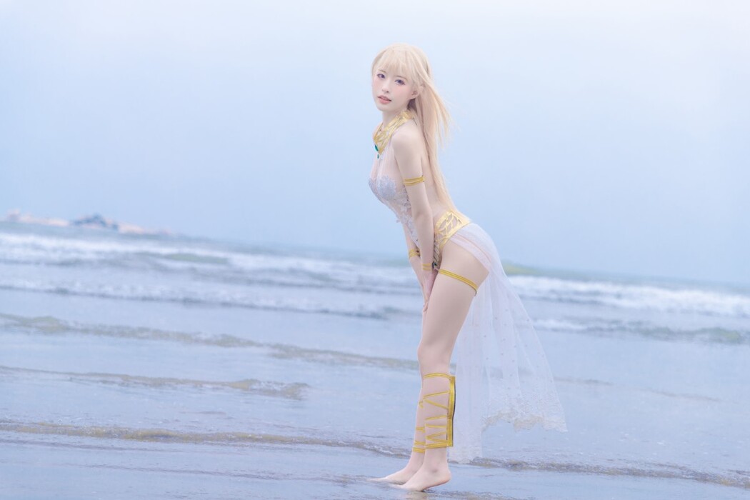 Coser@清水由乃 Vol.023 玛丽萝丝 白色泳衣