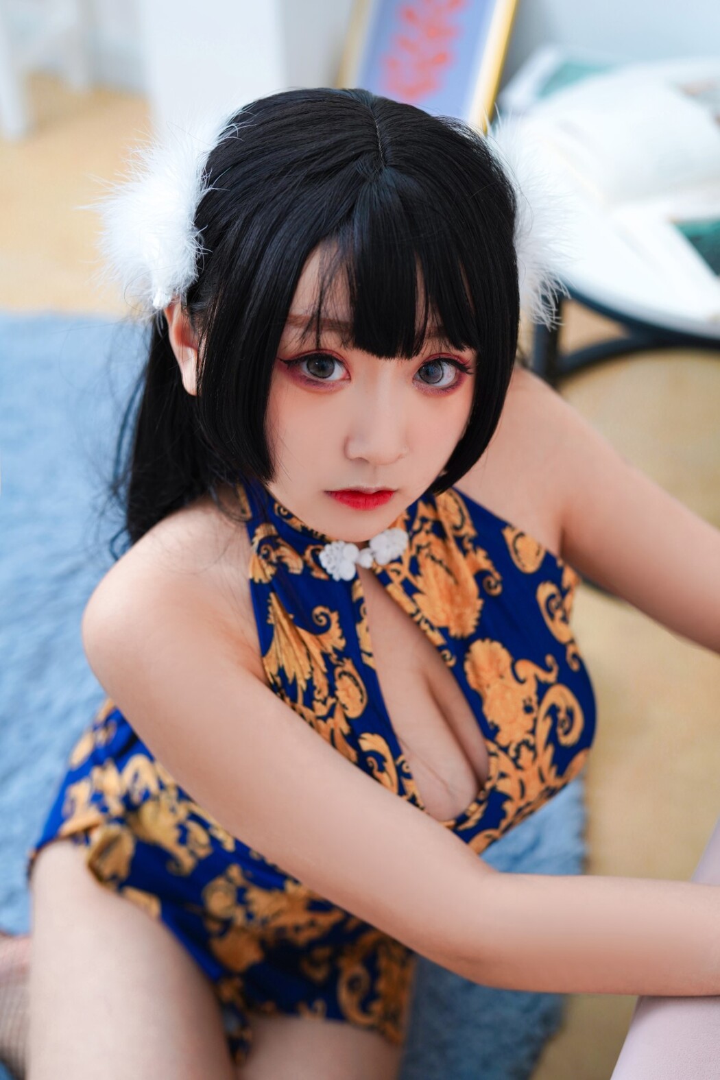 Coser@恩田直幸 Vol.020 蓝色旗袍