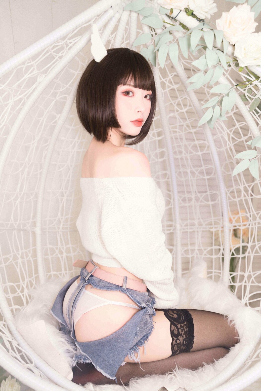 Coser@清水由乃 Vol.034 白色毛衣