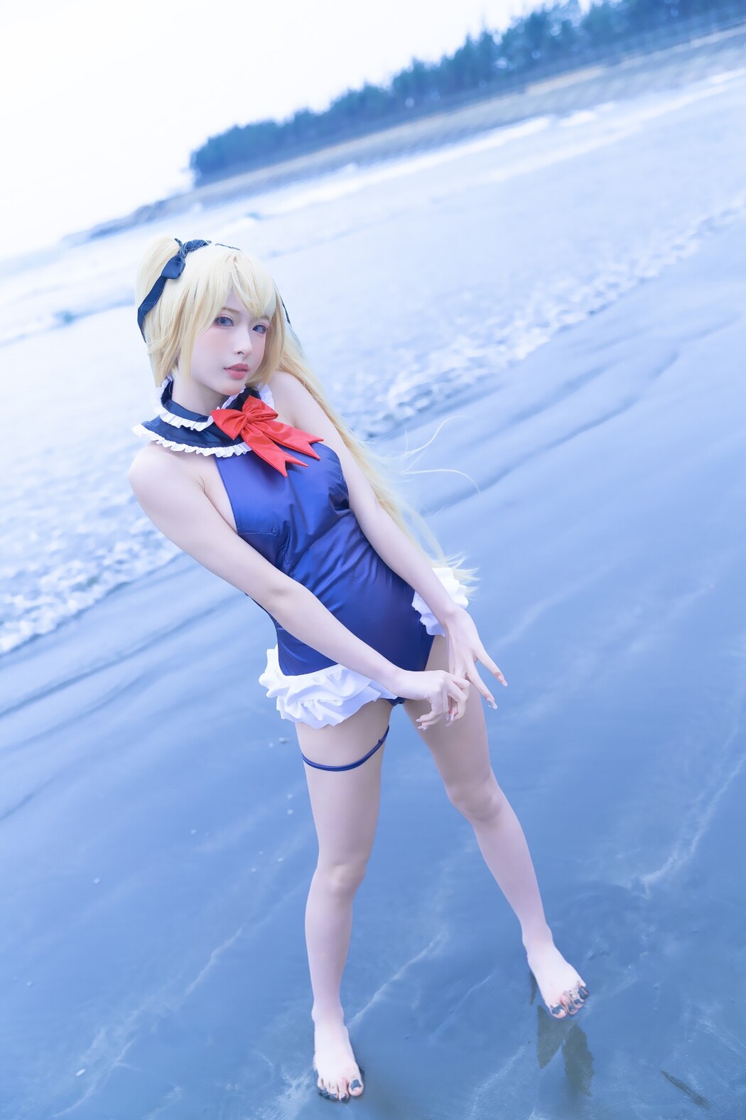 Coser@清水由乃 Vol.024 玛丽萝丝 蓝色泳衣