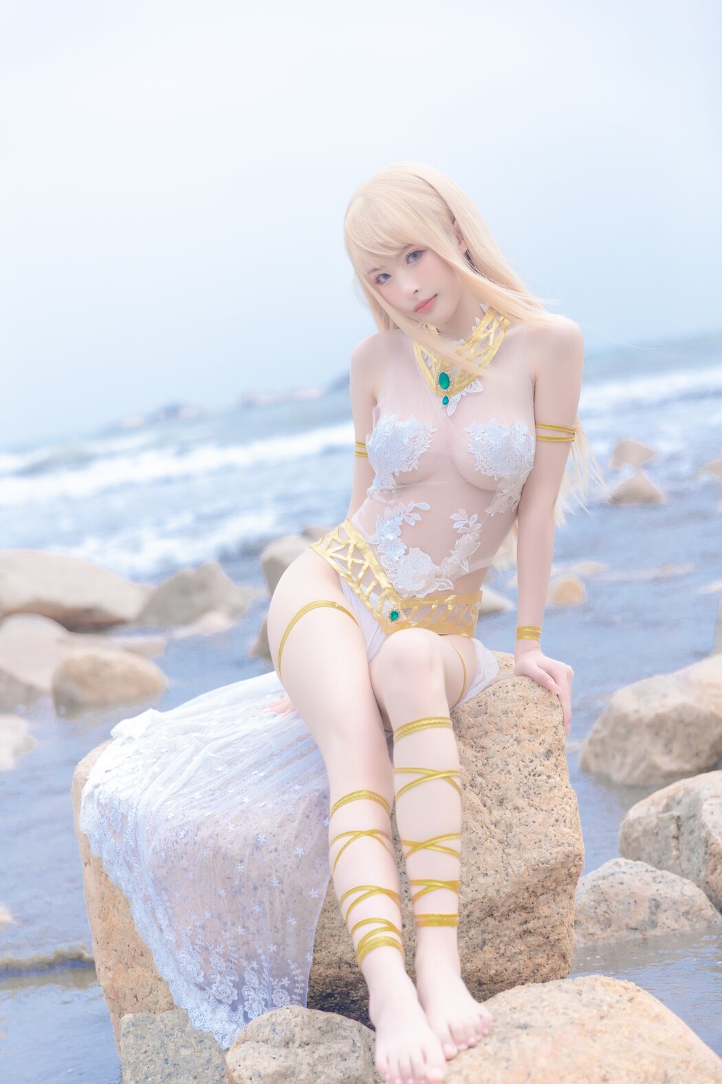 Coser@清水由乃 Vol.023 玛丽萝丝 白色泳衣