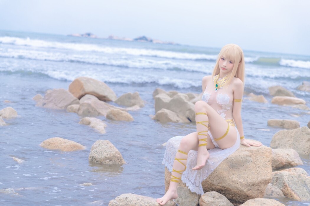 Coser@清水由乃 Vol.023 玛丽萝丝 白色泳衣