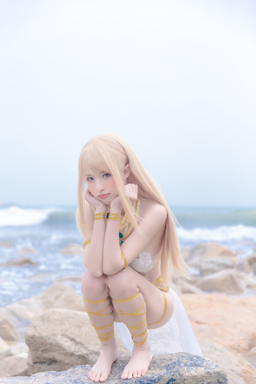 Coser@清水由乃 Vol.023 玛丽萝丝 白色泳衣