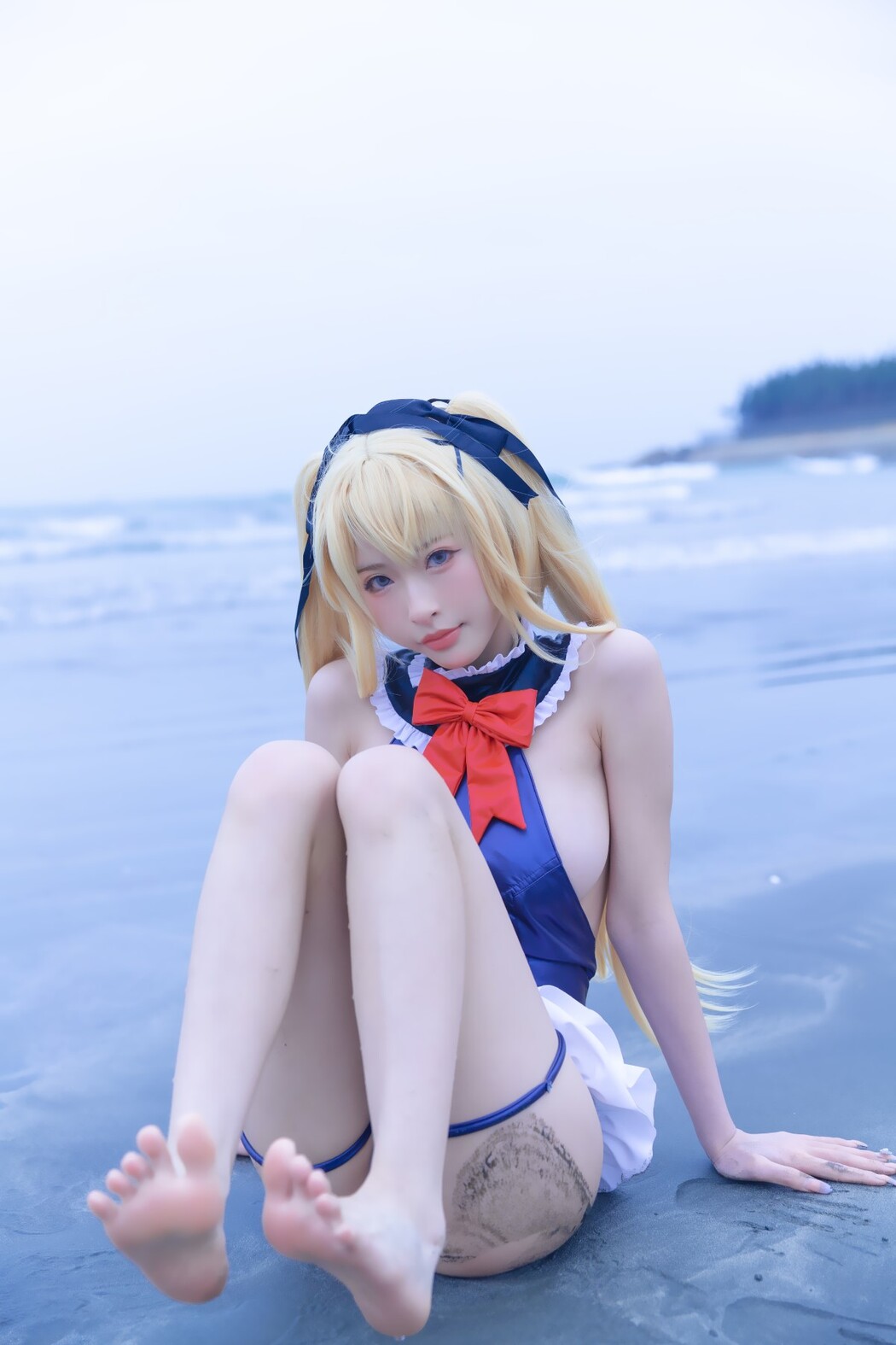 Coser@清水由乃 Vol.024 玛丽萝丝 蓝色泳衣