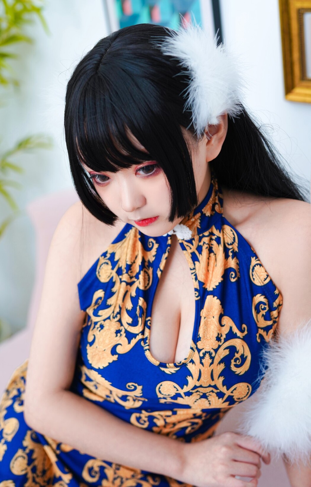 Coser@恩田直幸 Vol.020 蓝色旗袍