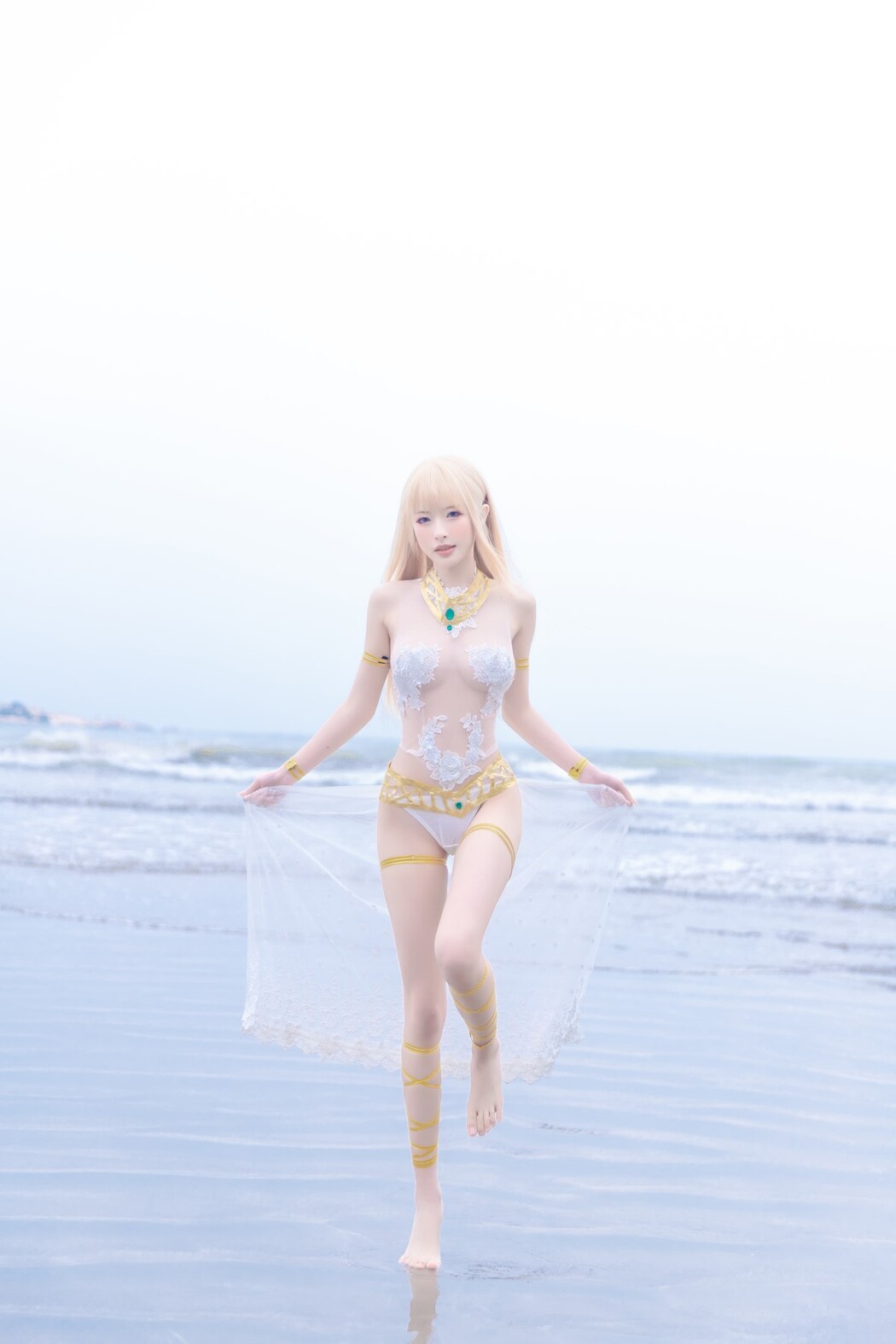 Coser@清水由乃 Vol.023 玛丽萝丝 白色泳衣