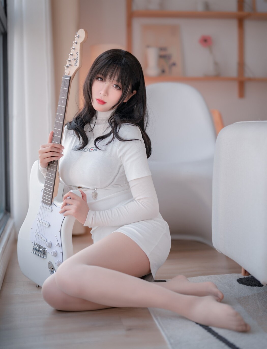 Coser@轩萧学姐 vol.025 吉他妹妹肉丝套