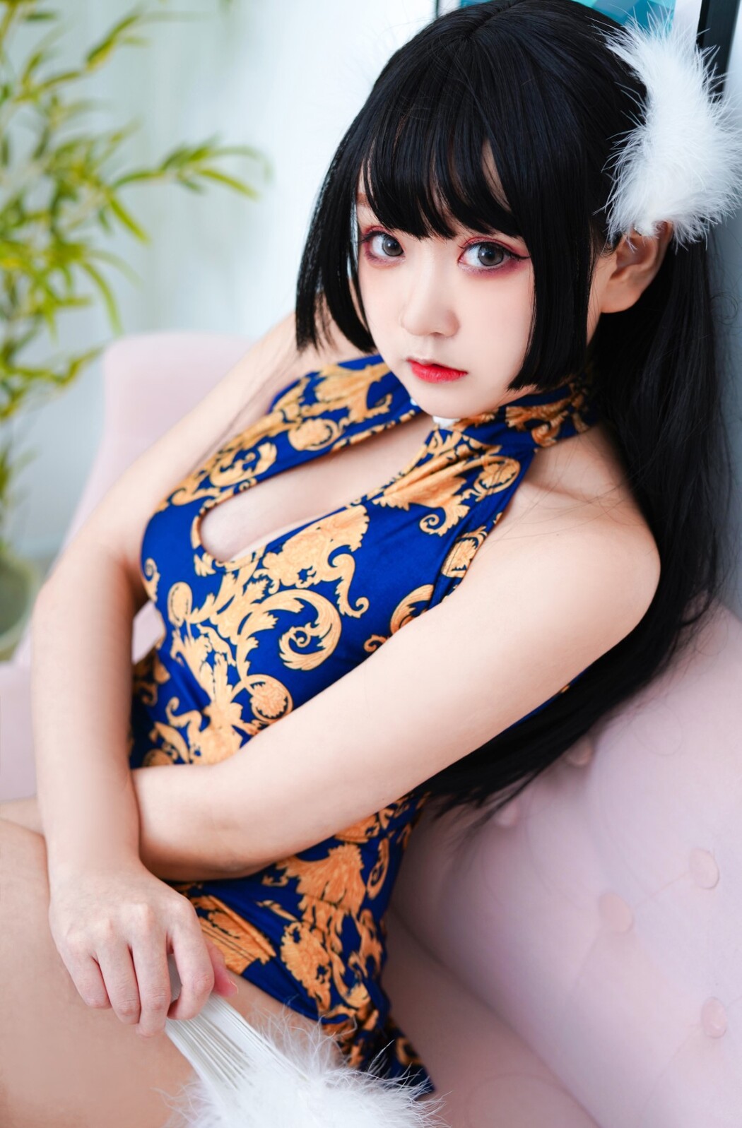 Coser@恩田直幸 Vol.020 蓝色旗袍