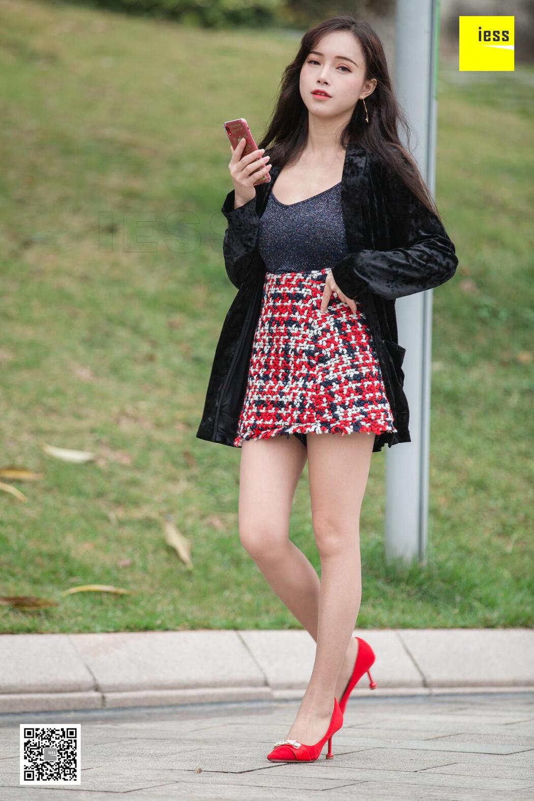 Model Xiao Yu "Xiao Yu in the Flowers" [异思趣向IESS] Beautiful legs