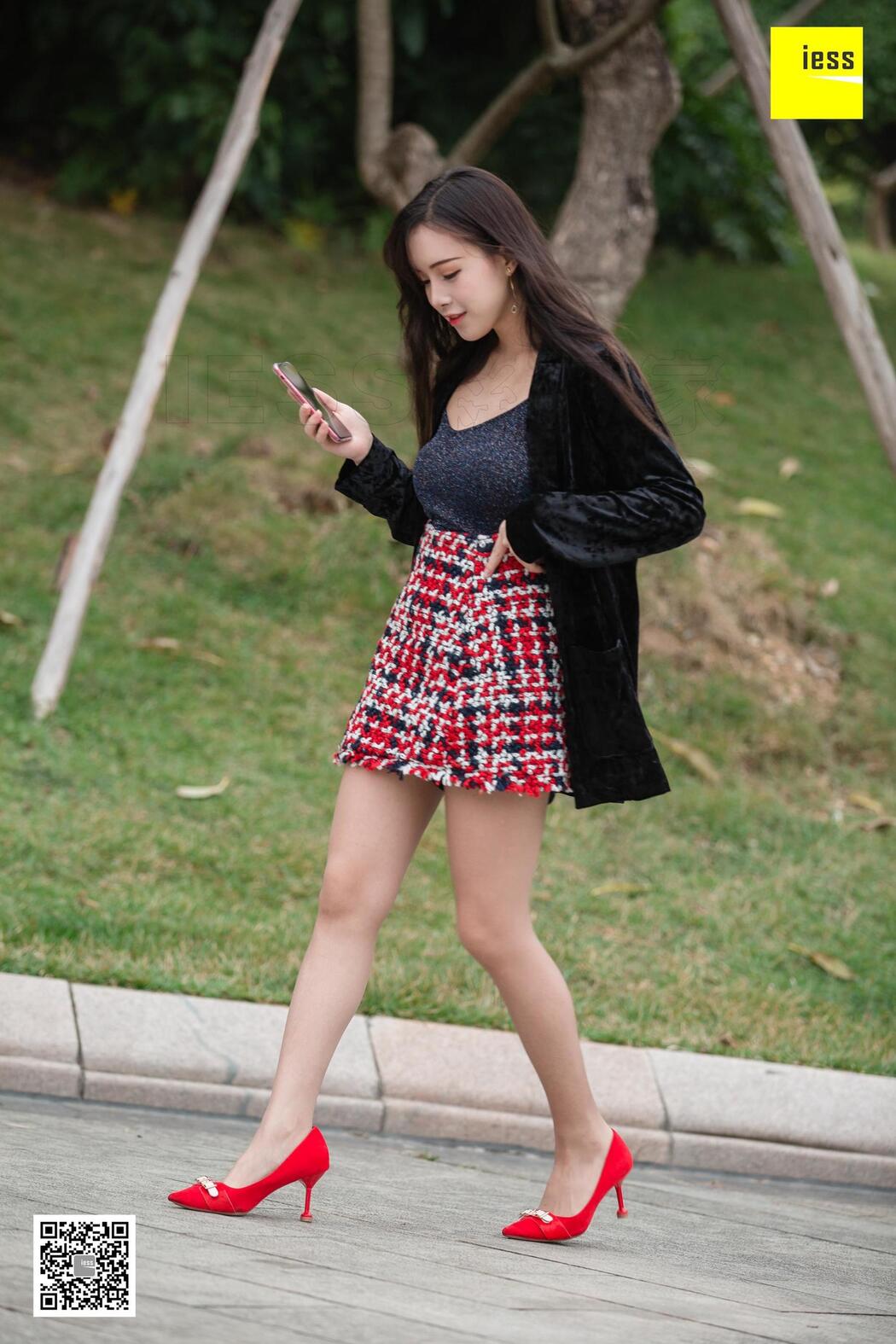 Model Xiao Yu "Xiao Yu in the Flowers" [异思趣向IESS] Beautiful legs