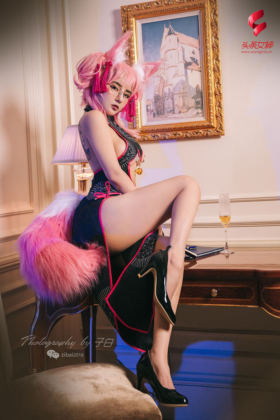 Wen Xinyi "Yuzaoqian·Secretary Fox COSPLAY" [Headline goddess wordgirls]