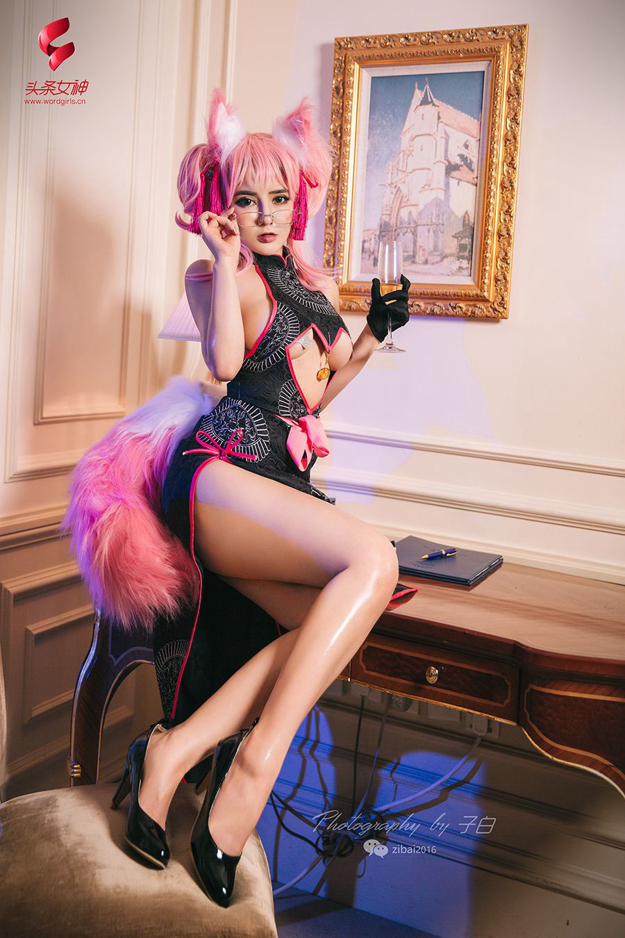 Wen Xinyi "Yuzaoqian·Secretary Fox COSPLAY" [Headline goddess wordgirls]