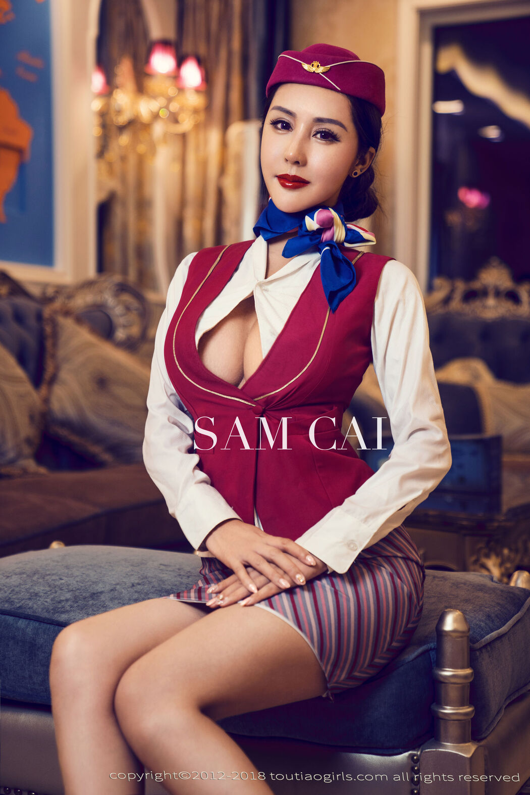 Teacher Cai "Private Flight Attendant" [Headline Goddess Toutiaogirls]