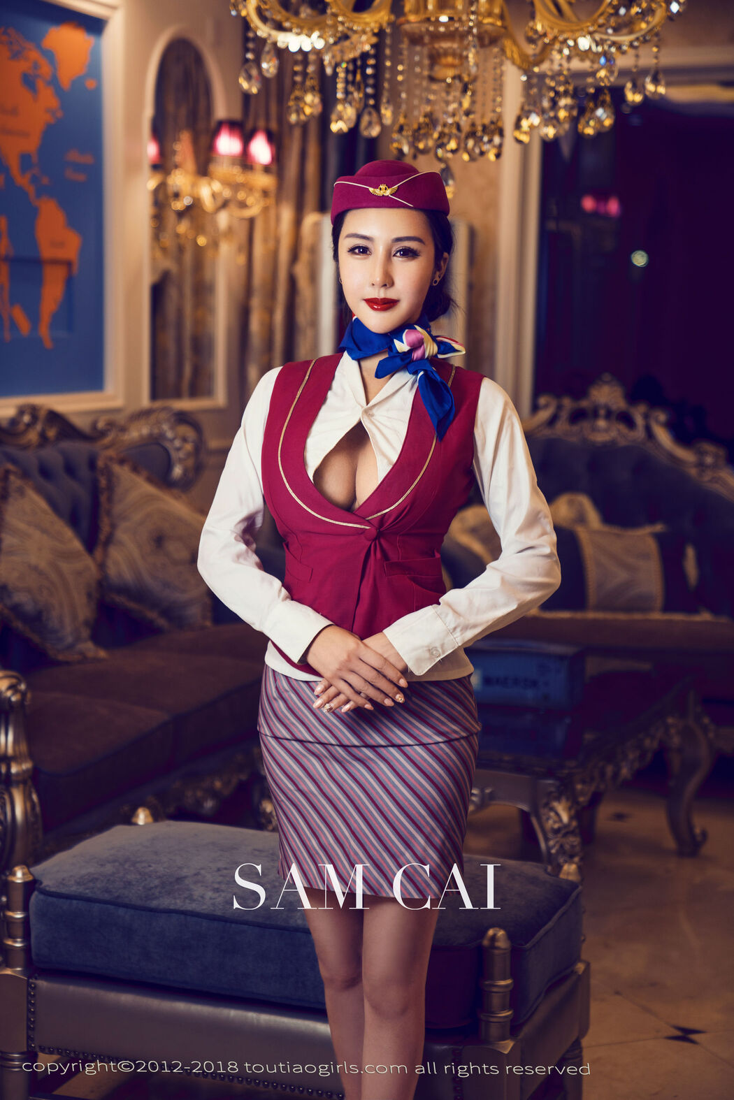 Teacher Cai "Private Flight Attendant" [Headline Goddess Toutiaogirls]