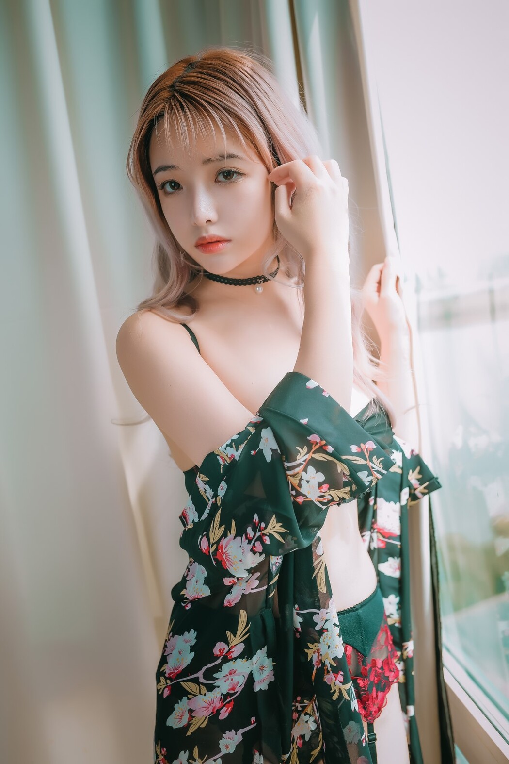 Coser@雯妹不讲道理 Vol.039 黑色和风睡衣