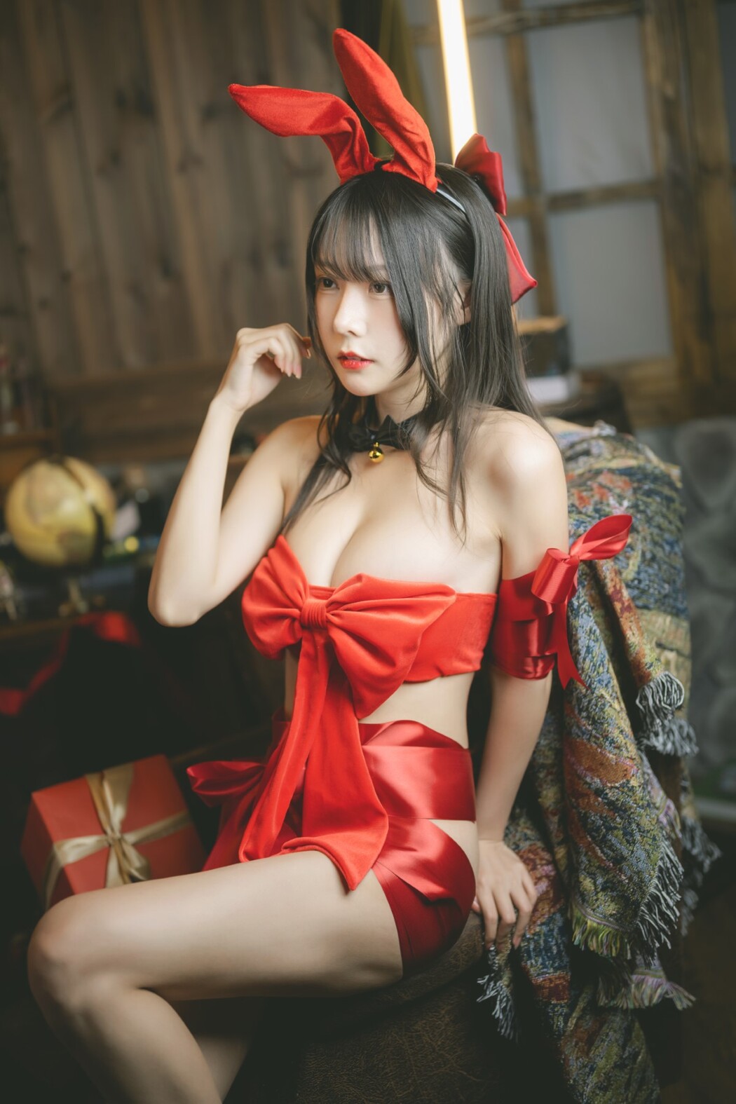 Coser@香草喵露露 No.42 杨枝甘露 红色丝带礼物