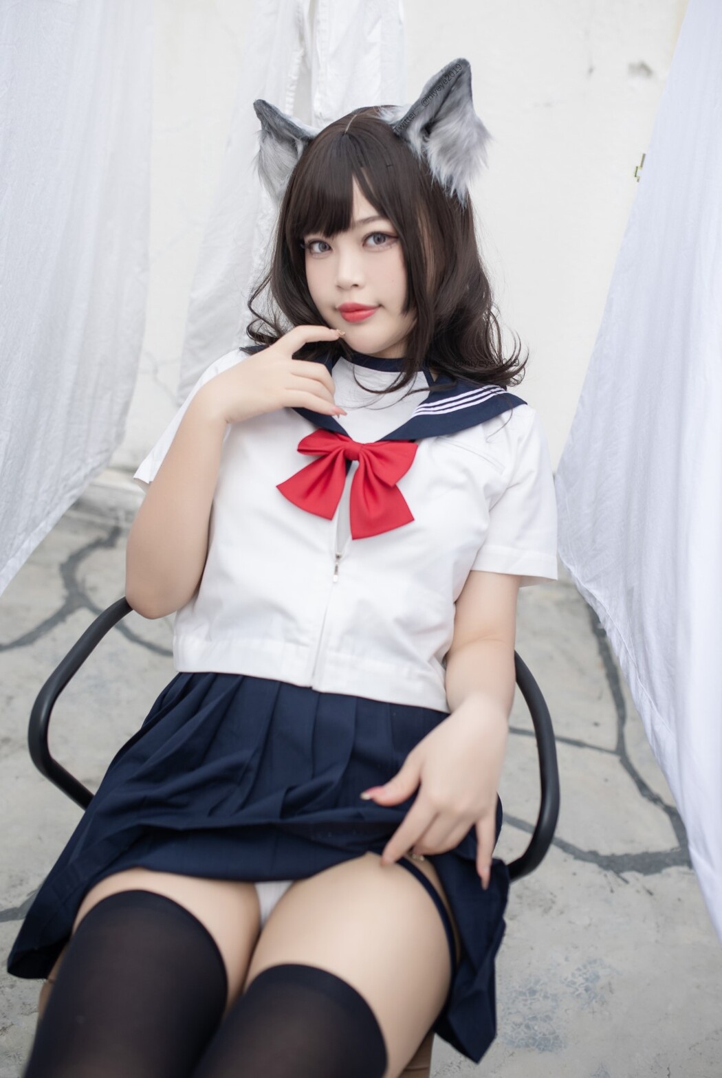 Coser@白烨 Vol.047 魅惑狼姐姐 室外