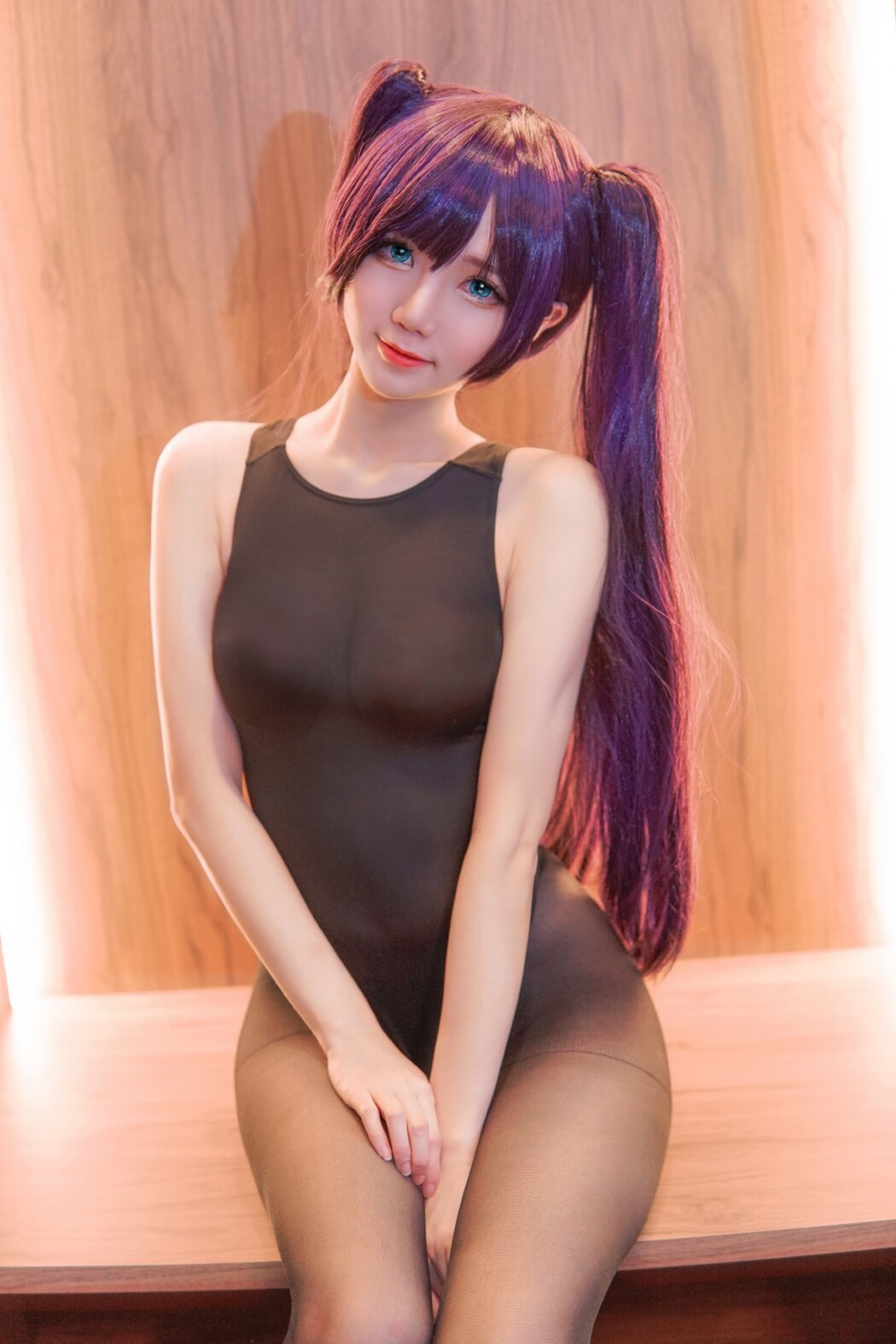 Coser@Sally Dorasnow – Mona Swimsuit Genshin Impact