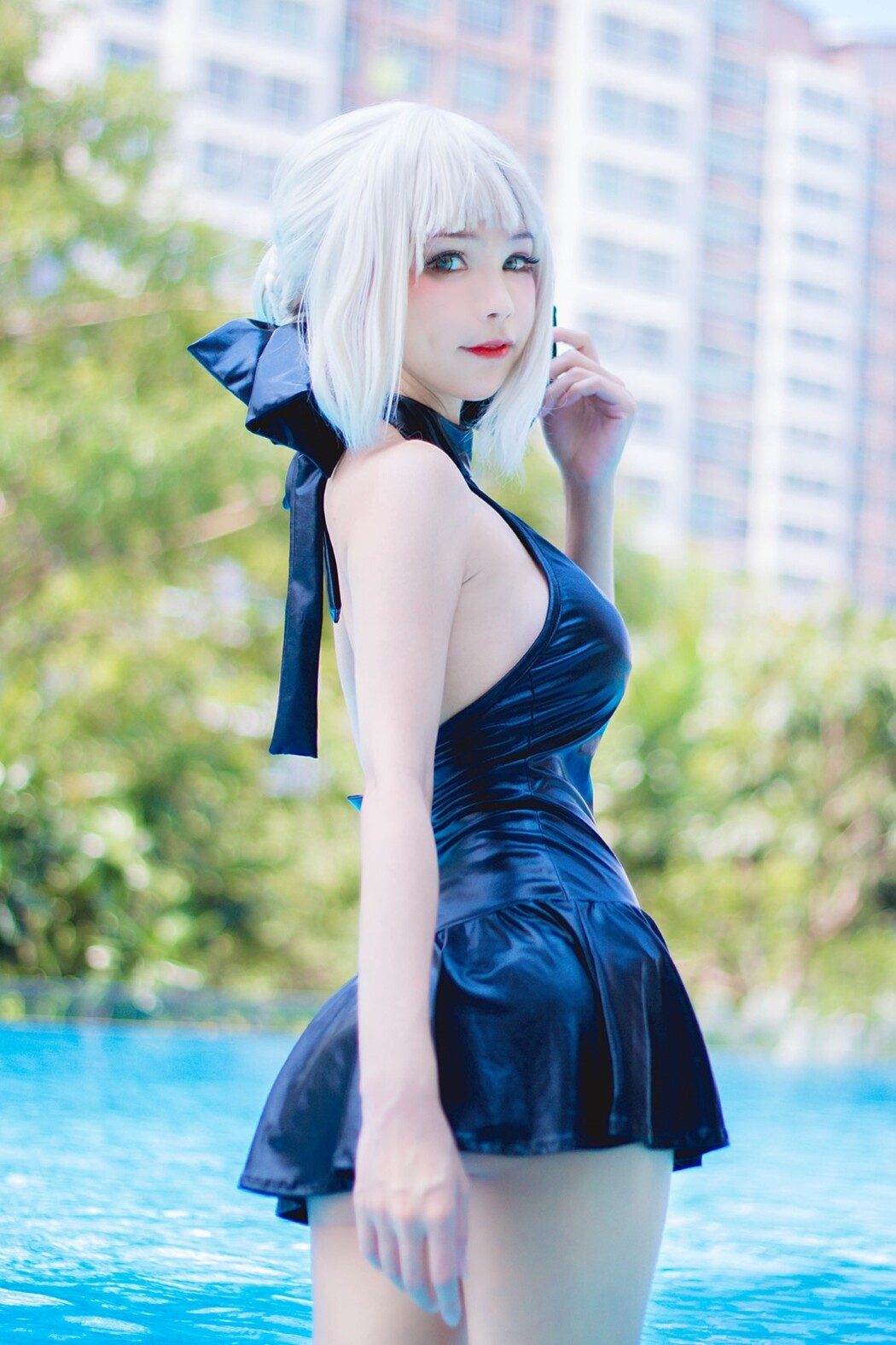 Coser@Kitkat Cosplay 9 – Saber Alter Swimsuit