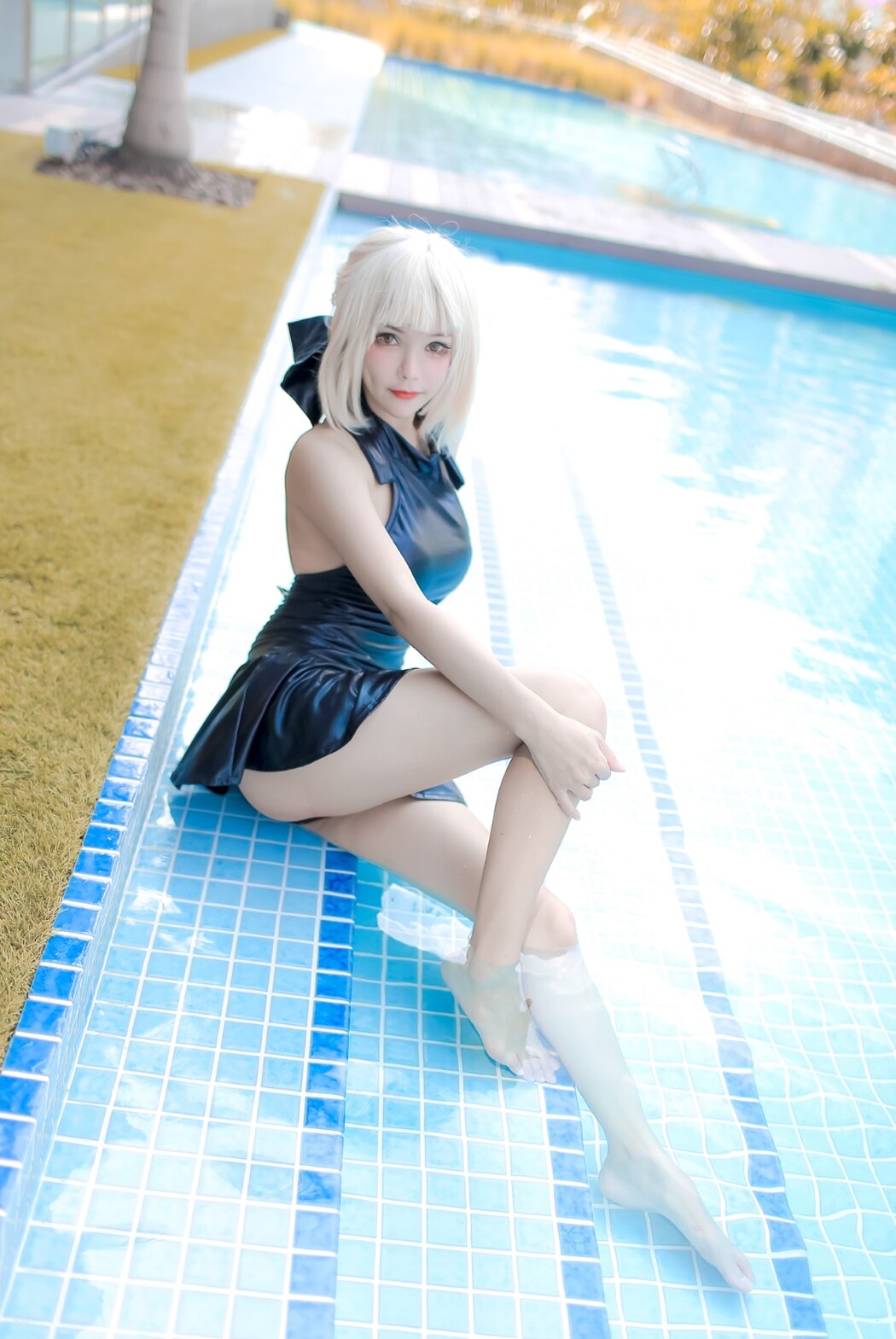 Coser@Kitkat Cosplay 9 – Saber Alter Swimsuit