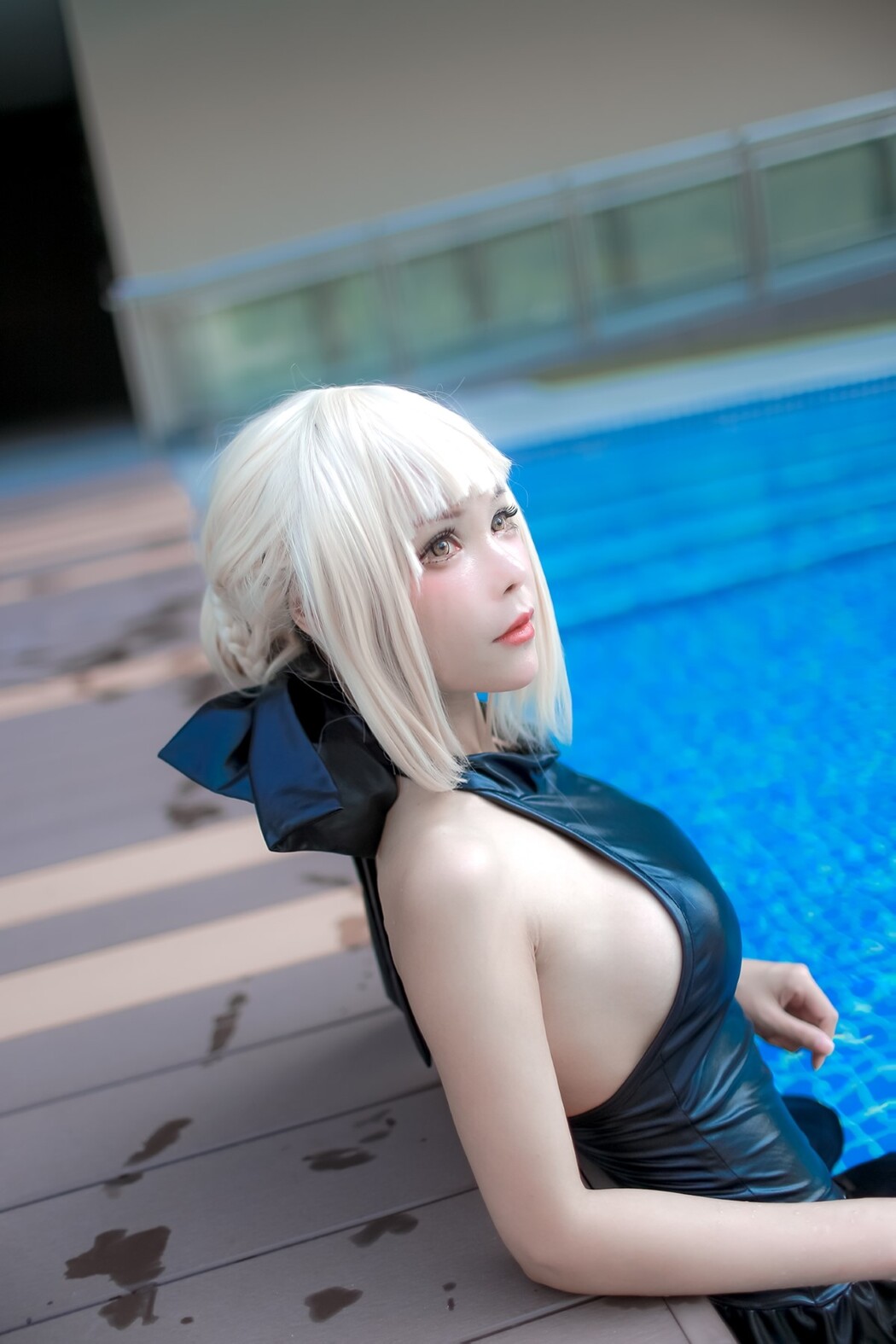 Coser@Kitkat Cosplay 9 – Saber Alter Swimsuit