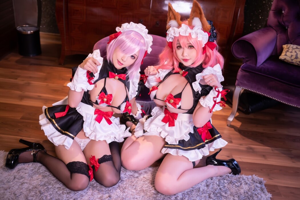 Coser@Hana Bunny And HaneAme – Tamamo Maid And Mashu Kyrielight Maid