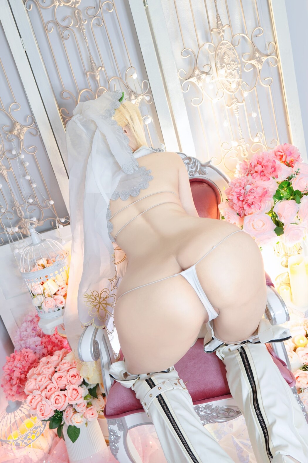 Coser@Kitkat Cosplay 9 – Nero Bride Mini Bikini