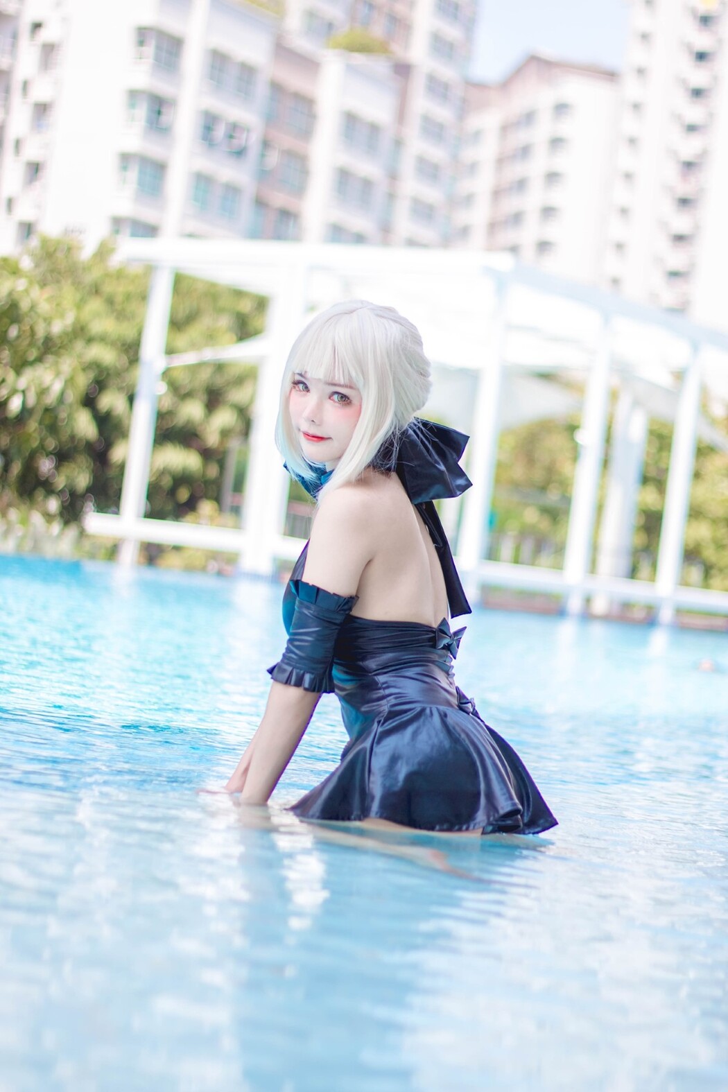 Coser@Kitkat Cosplay 9 – Saber Alter Swimsuit