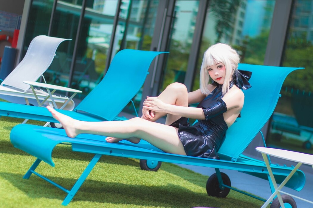 Coser@Kitkat Cosplay 9 – Saber Alter Swimsuit