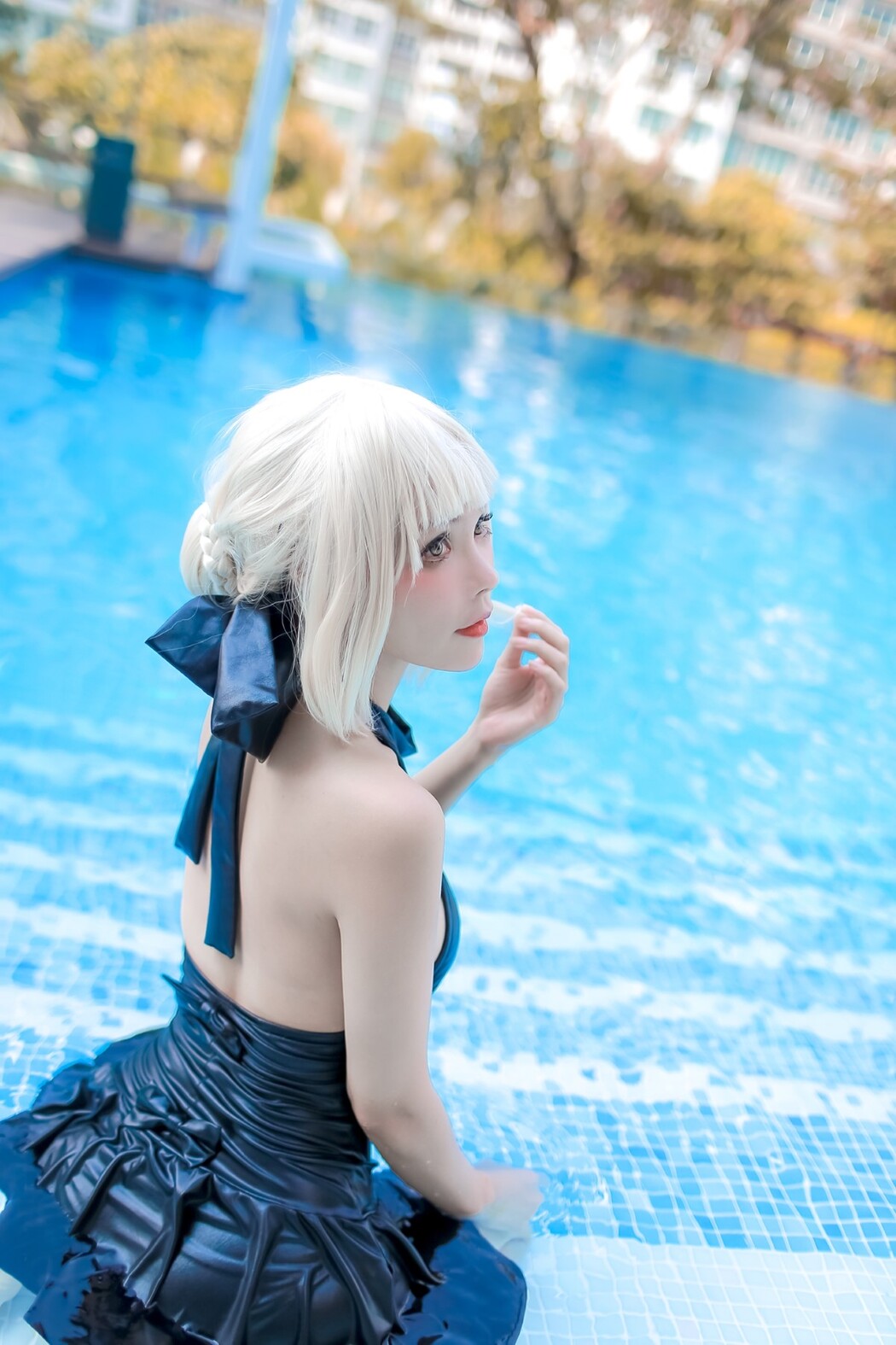 Coser@Kitkat Cosplay 9 – Saber Alter Swimsuit