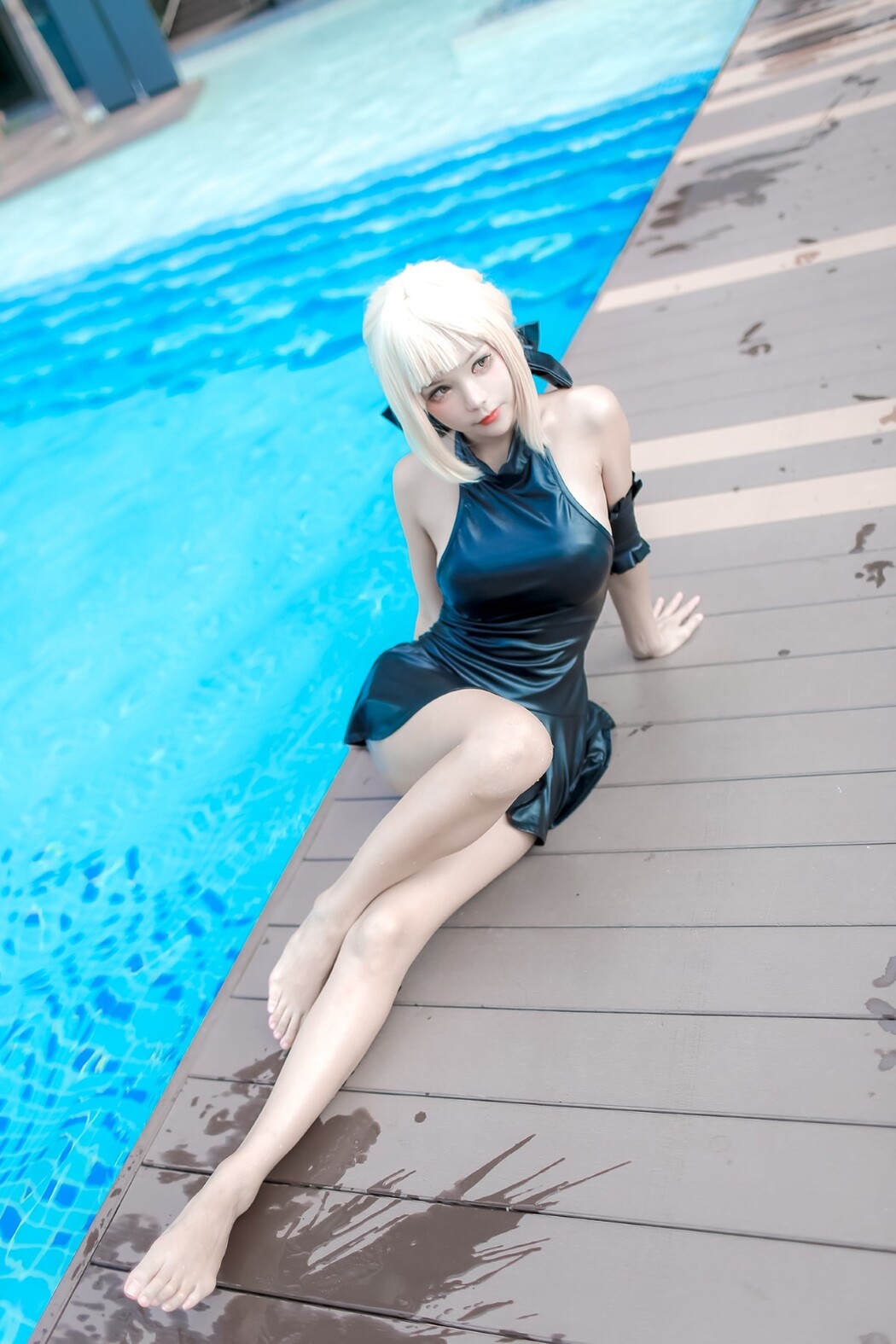 Coser@Kitkat Cosplay 9 – Saber Alter Swimsuit