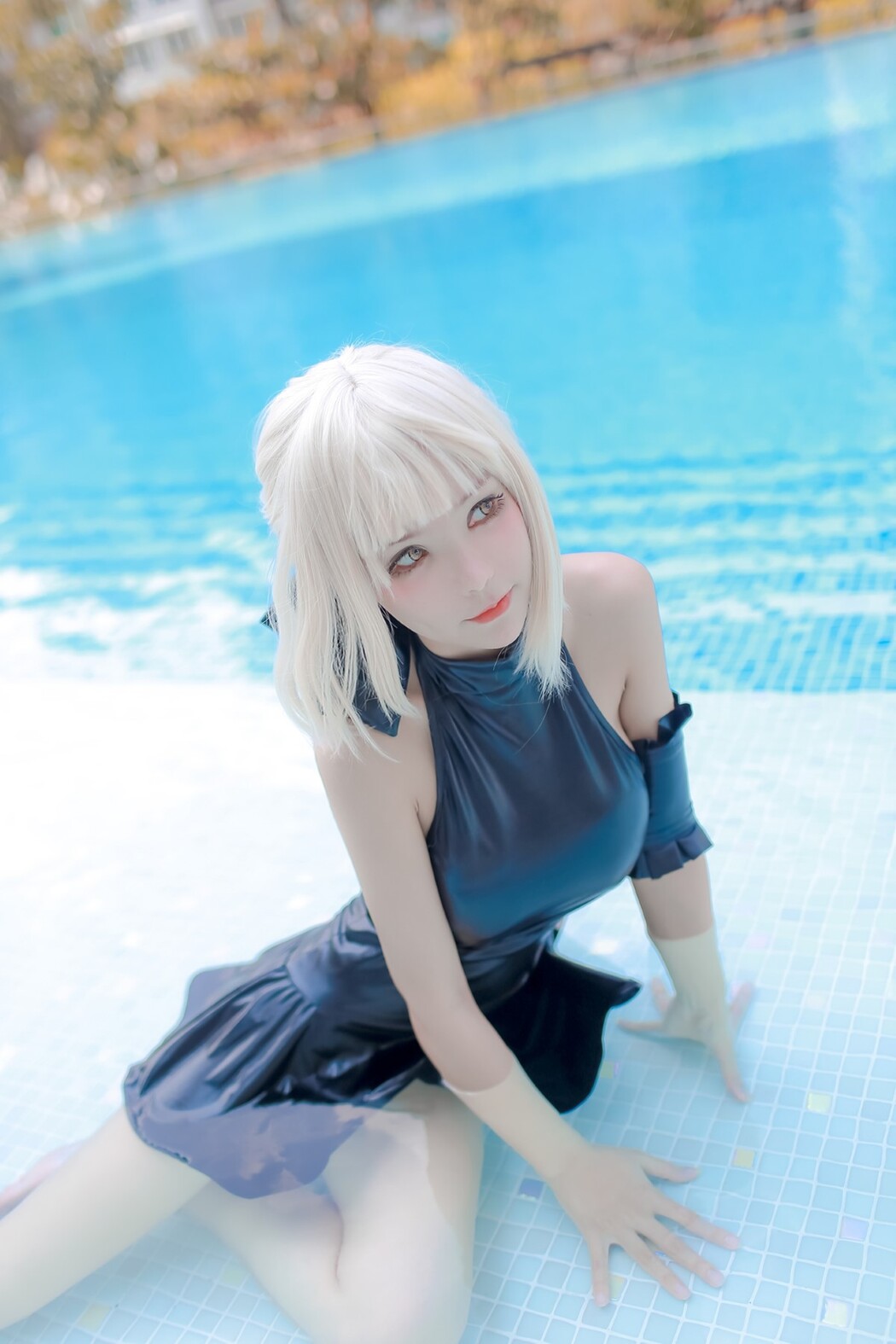 Coser@Kitkat Cosplay 9 – Saber Alter Swimsuit