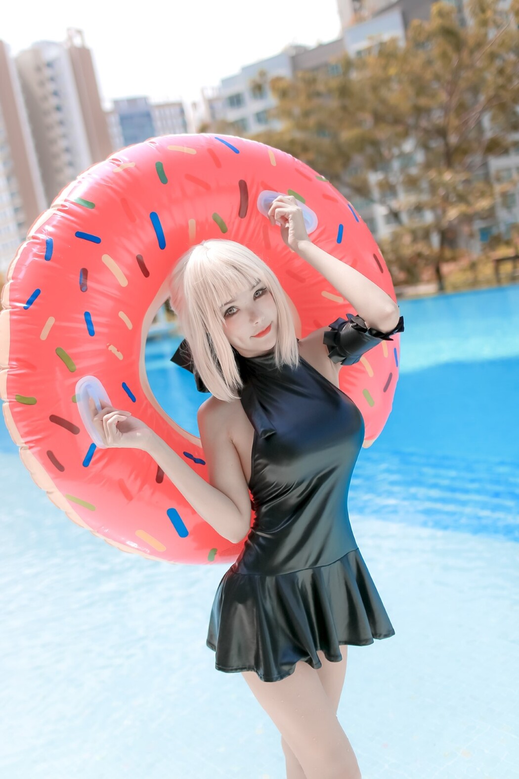 Coser@Kitkat Cosplay 9 – Saber Alter Swimsuit