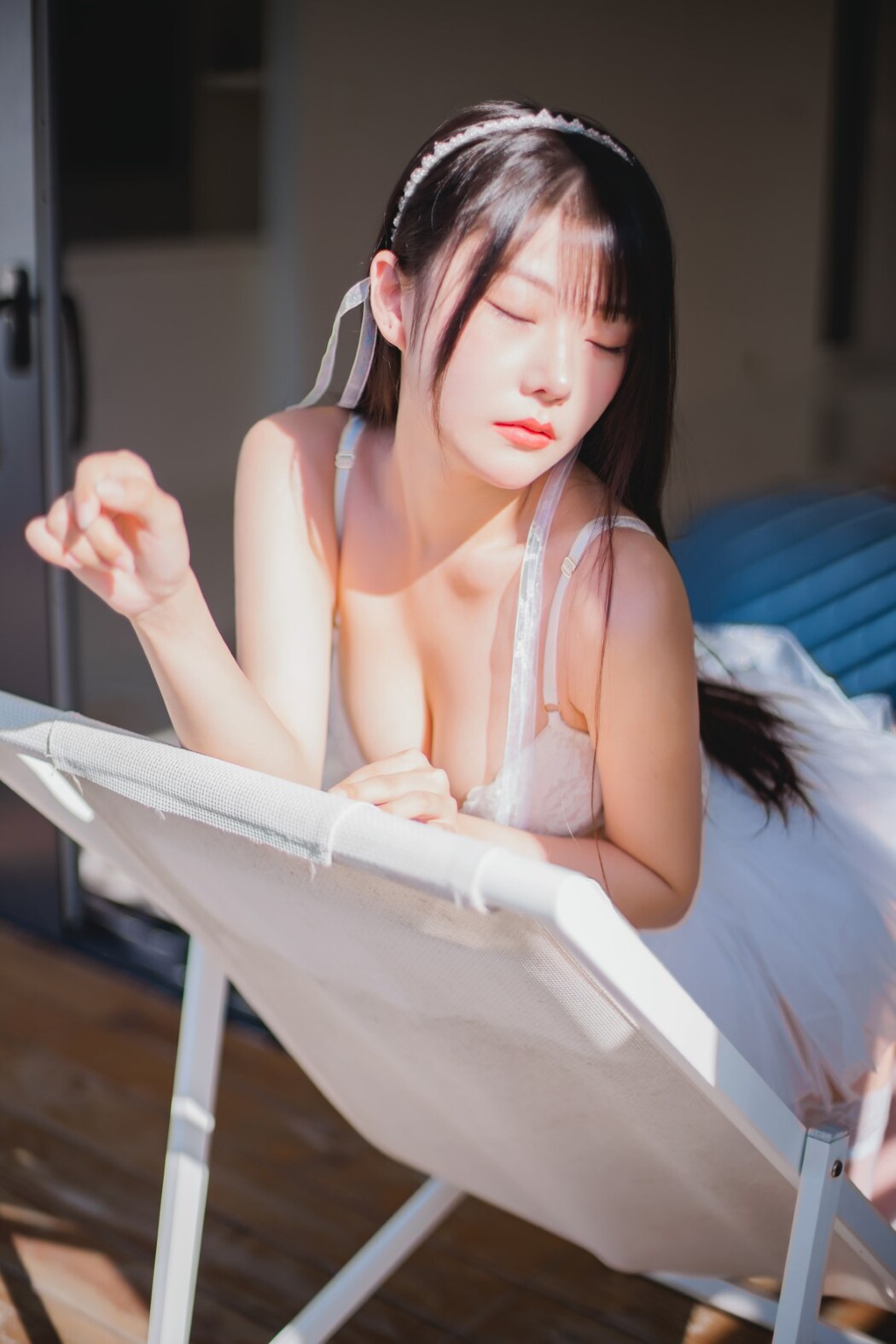 Coser@香草喵露露 No.041 杨枝甘露 白色纱裙