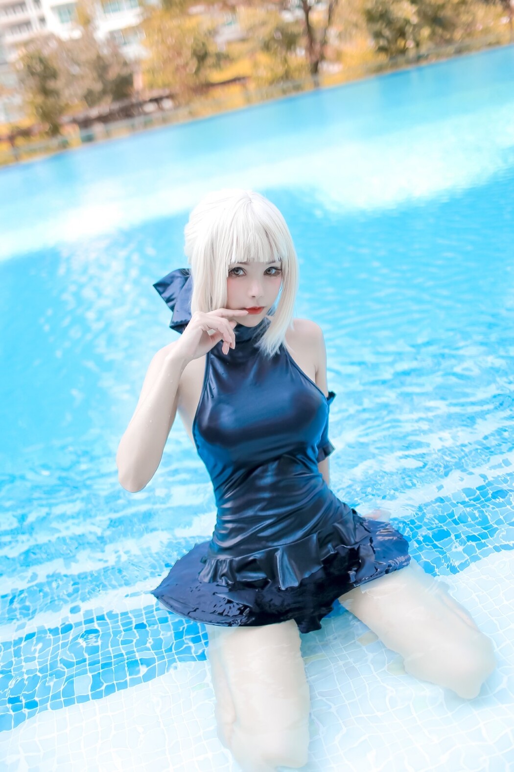 Coser@Kitkat Cosplay 9 – Saber Alter Swimsuit