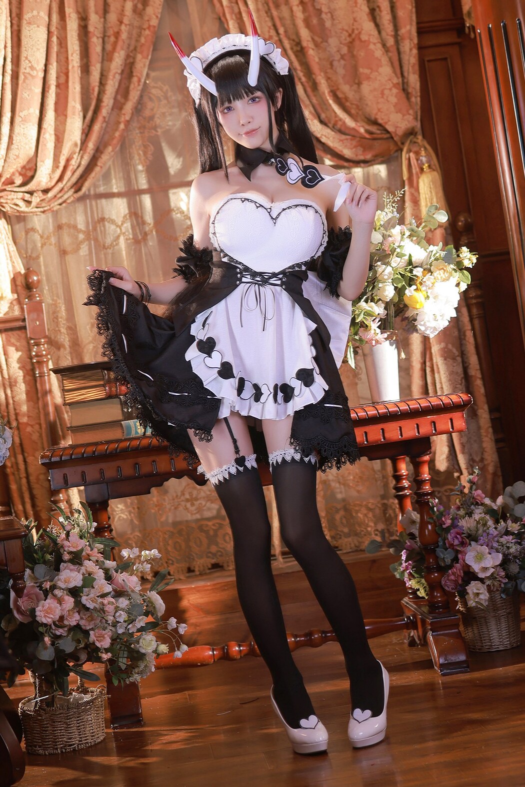 Coser@水淼Aqua Vol.129 AzurLane诺西罗女仆 Cover Photo