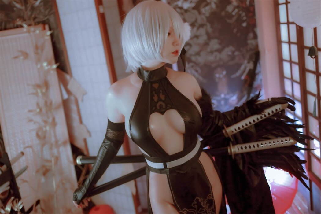 Coser@Nyako喵子 – 2B同人旗袍