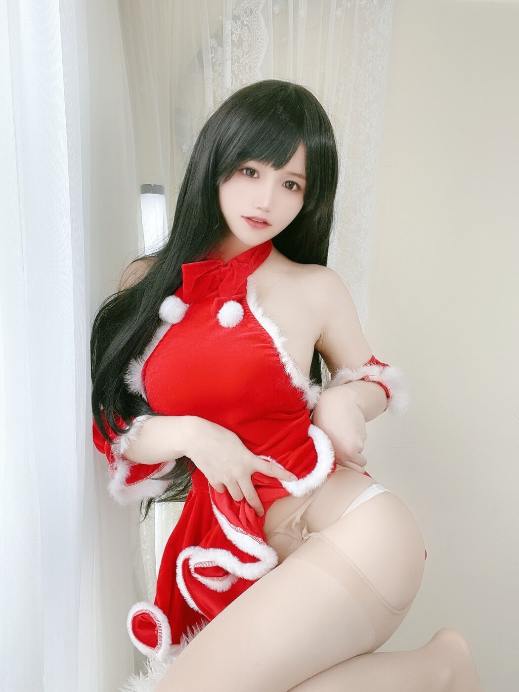 Coser@小仓千代w Vol.018 红色礼物裙