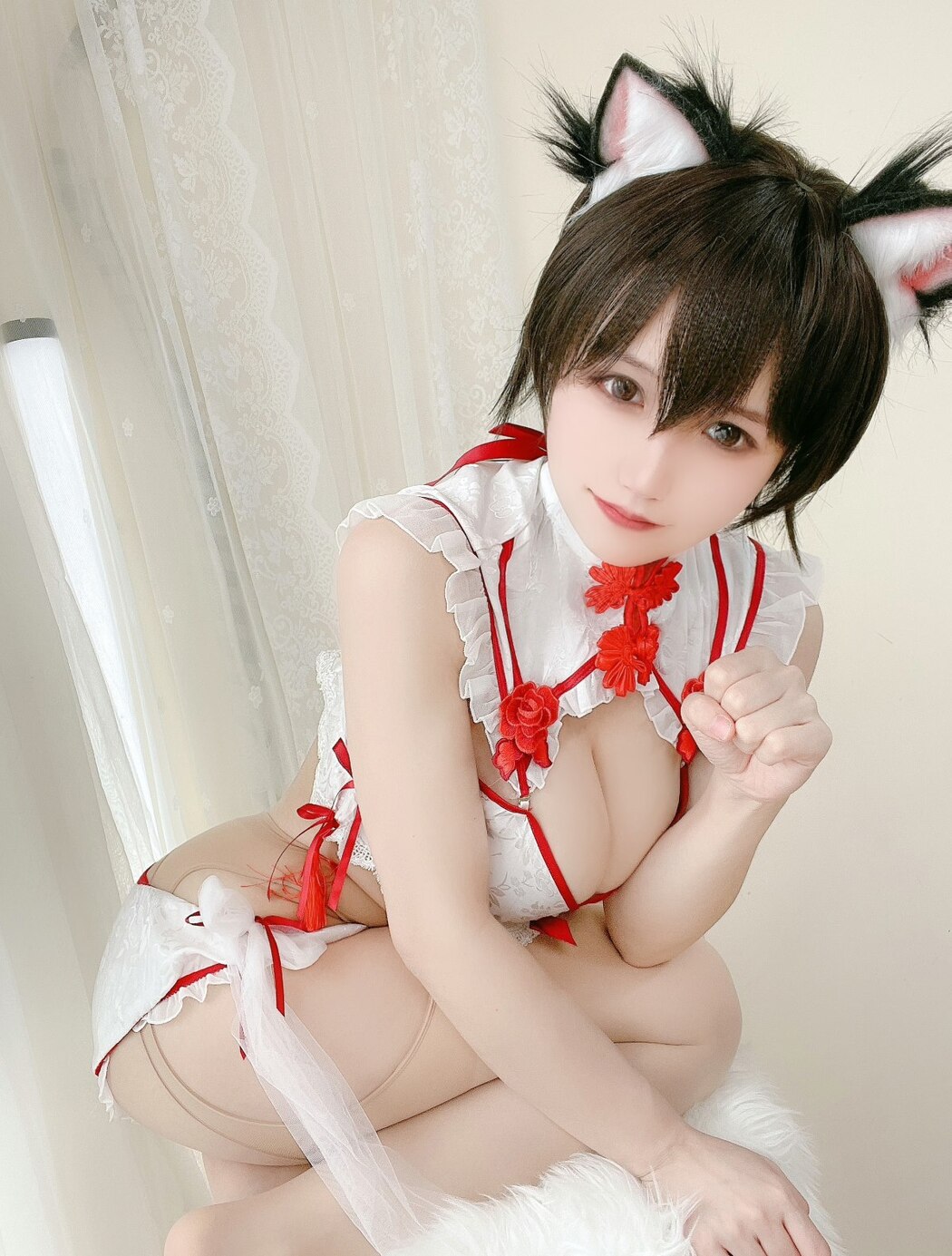 Coser@小仓千代w Vol.017 短发猫耳