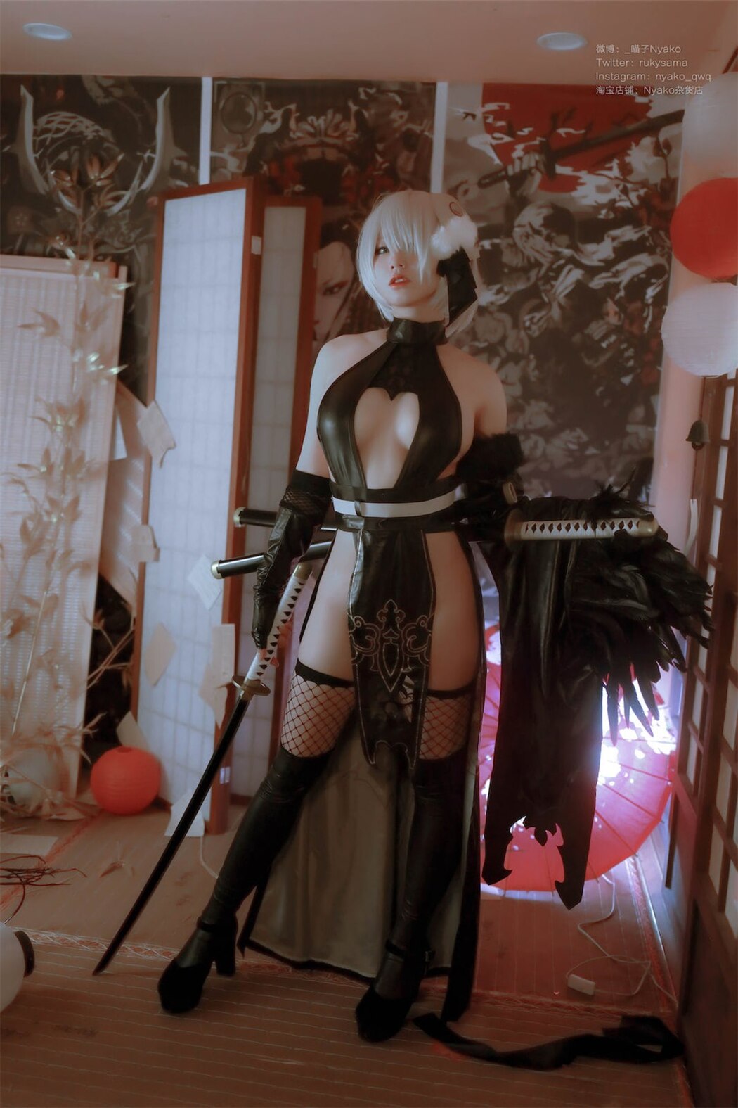 Coser@Nyako喵子 – 2B同人旗袍