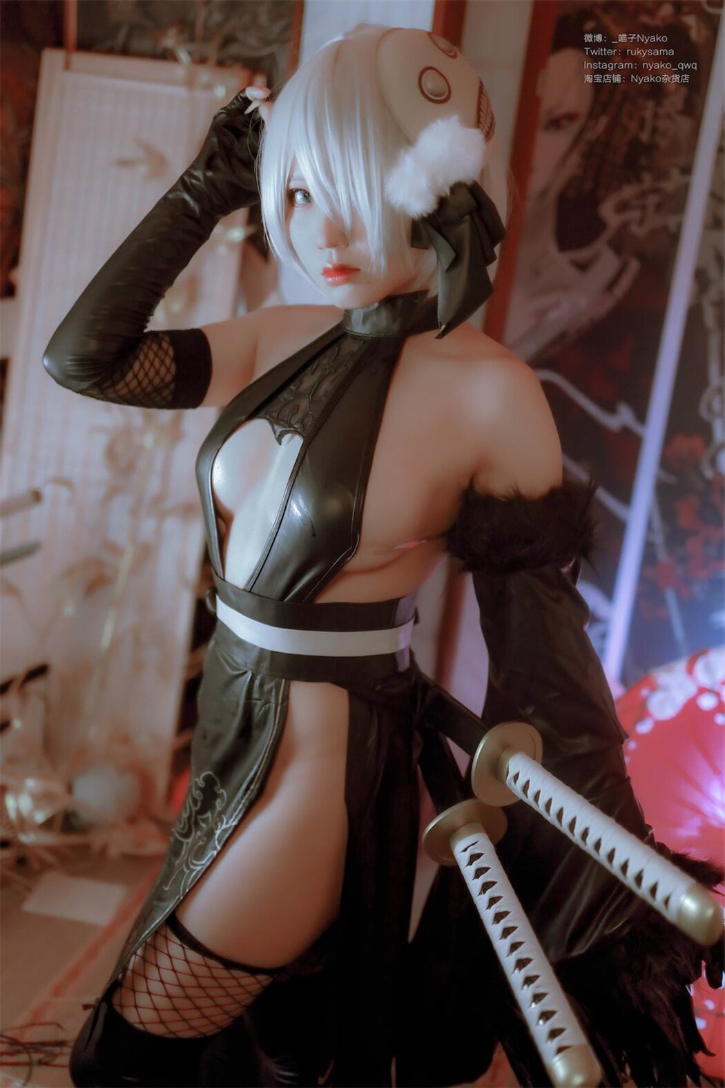 Coser@Nyako喵子 – 2B同人旗袍