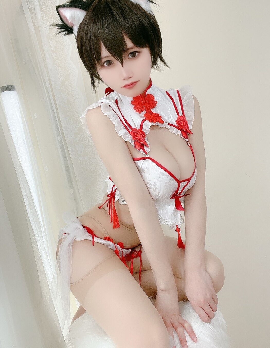 Coser@小仓千代w Vol.017 短发猫耳