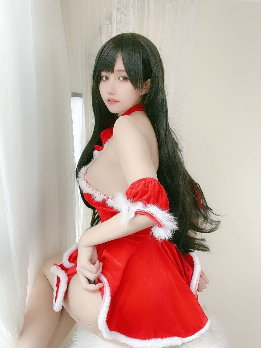 Coser@小仓千代w Vol.018 红色礼物裙