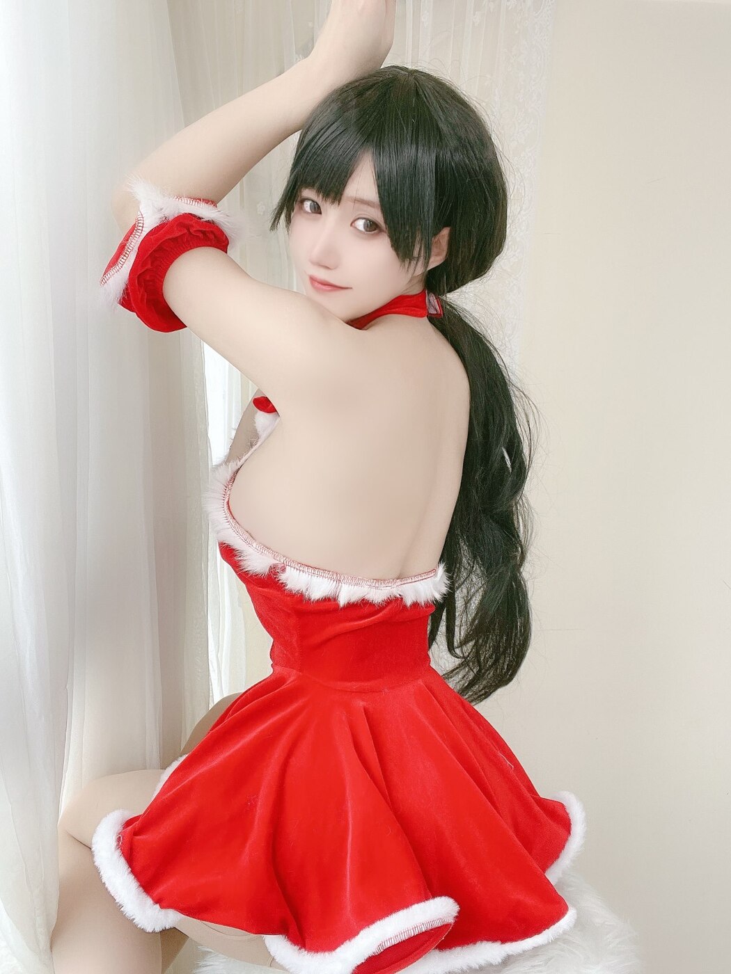 Coser@小仓千代w Vol.018 红色礼物裙