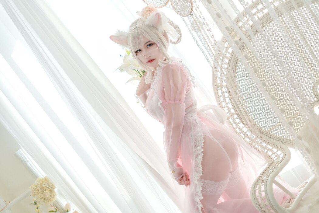 Coser@小仓千代w Vol.007 透明女仆粉色