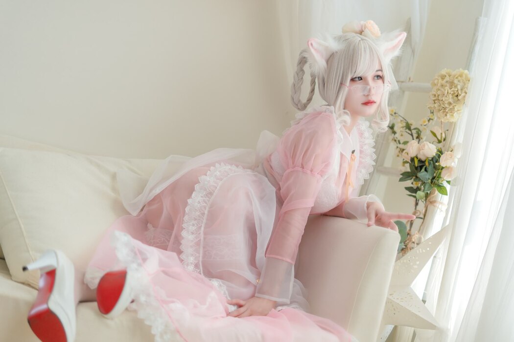 Coser@小仓千代w Vol.007 透明女仆粉色